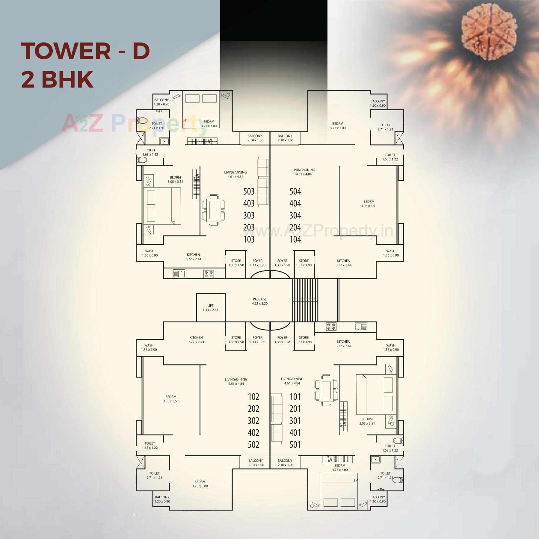 Layout of real estate project Rudraksh Heritage located at Chani, Vadodara, Gujarat