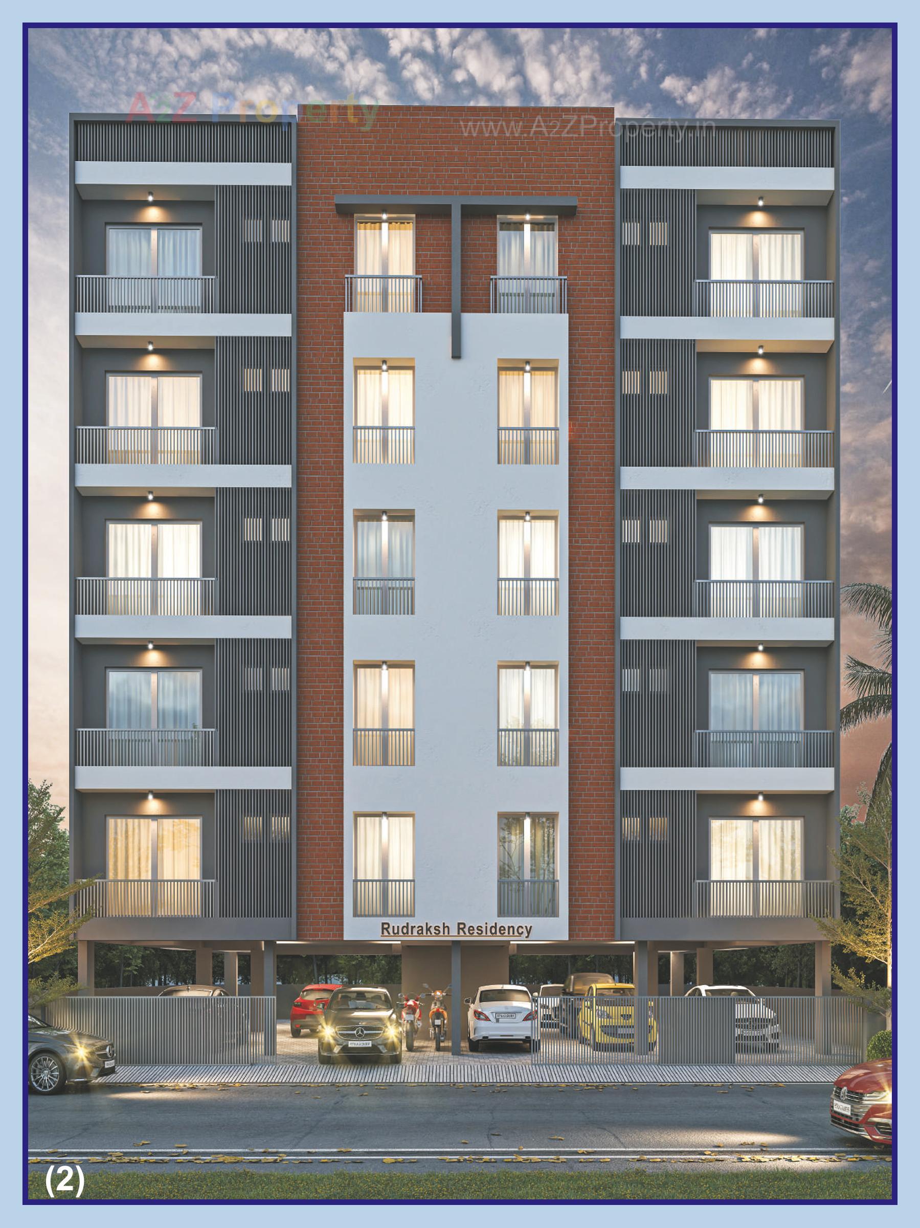 3D Elevation of real estate project Rudraksh Residency located at Kasba, Vadodara, Gujarat