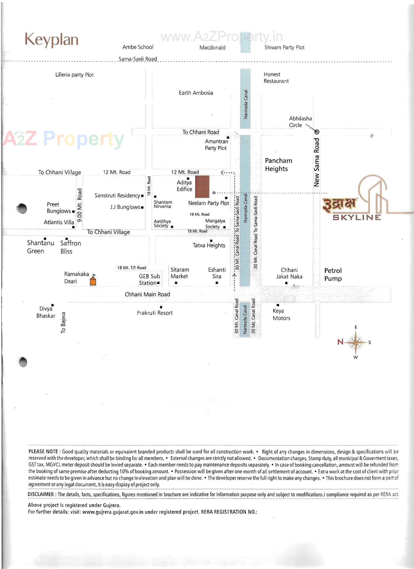  of real estate project Rudraksh Skyline located at Chhani, Vadodara, Gujarat