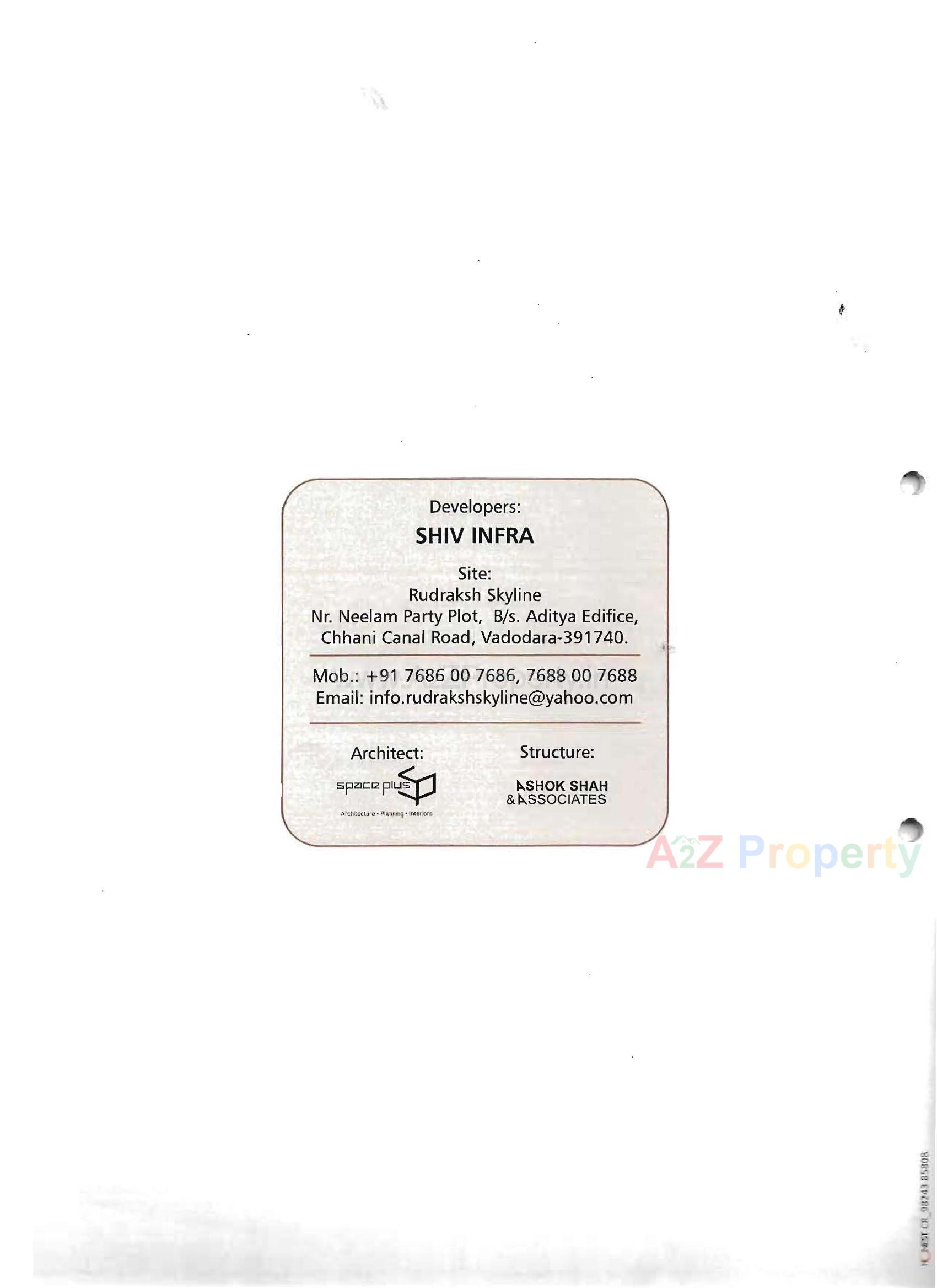  of real estate project Rudraksh Skyline located at Chhani, Vadodara, Gujarat