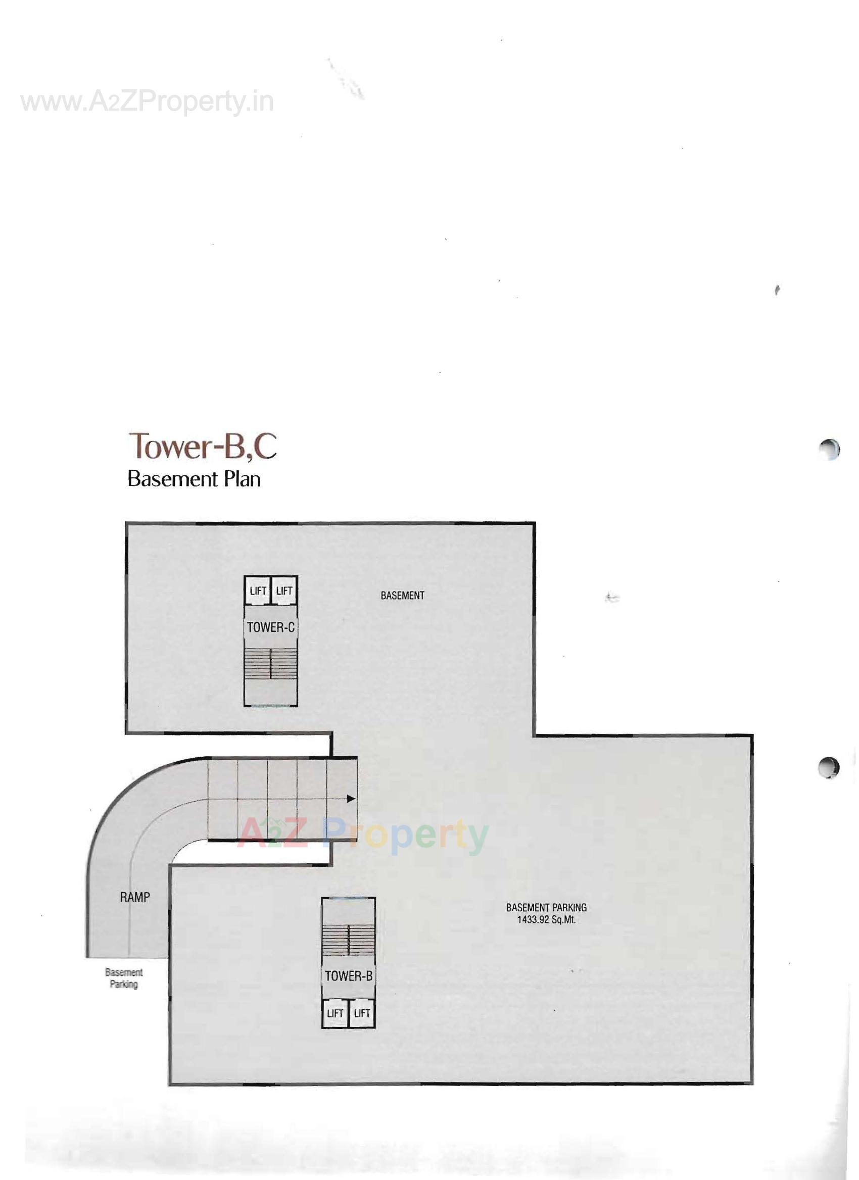 Layout of real estate project Rudraksh Skyline located at Chhani, Vadodara, Gujarat
