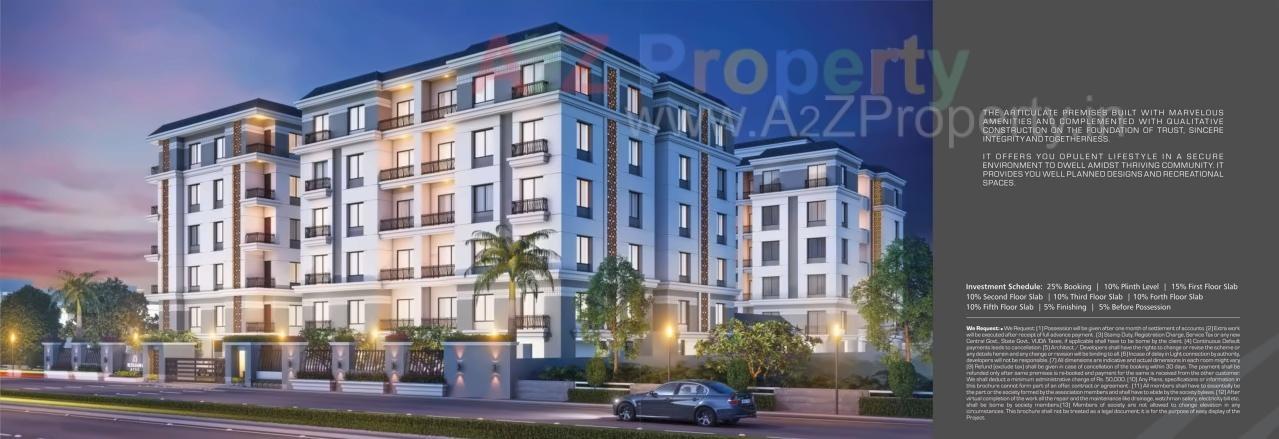 3D Elevation of real estate project Rushabh Attic located at Tandalaja, Vadodara, Gujarat