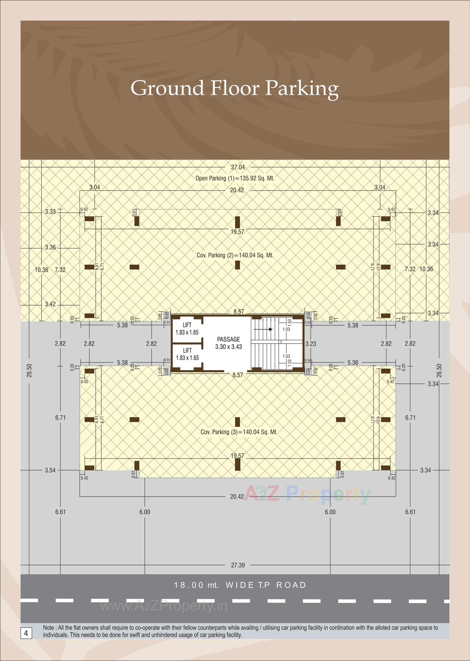 Layout of real estate project Rutu Orchid located at Vadodara, Vadodara, Gujarat