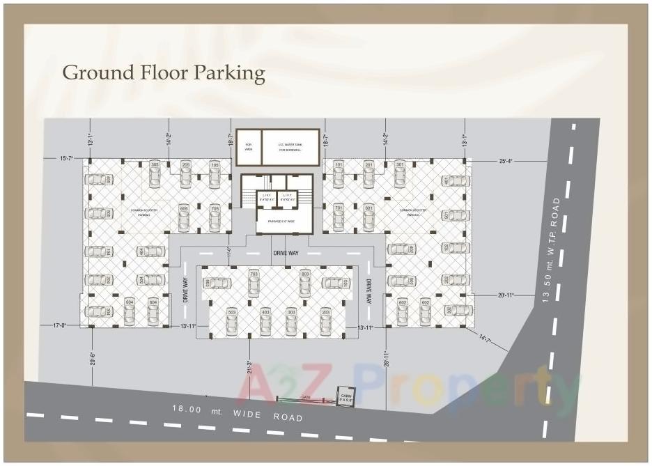 Layout of real estate project Rutu Silver located at Manjalpur, Vadodara, Gujarat