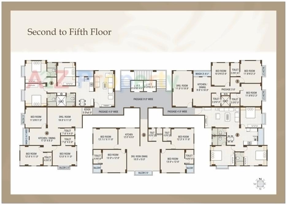 Layout of real estate project Rutu Silver located at Manjalpur, Vadodara, Gujarat