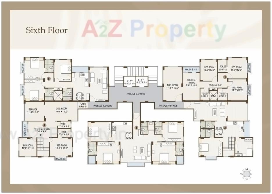 Layout of real estate project Rutu Silver located at Manjalpur, Vadodara, Gujarat