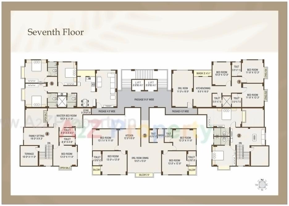 Layout of real estate project Rutu Silver located at Manjalpur, Vadodara, Gujarat