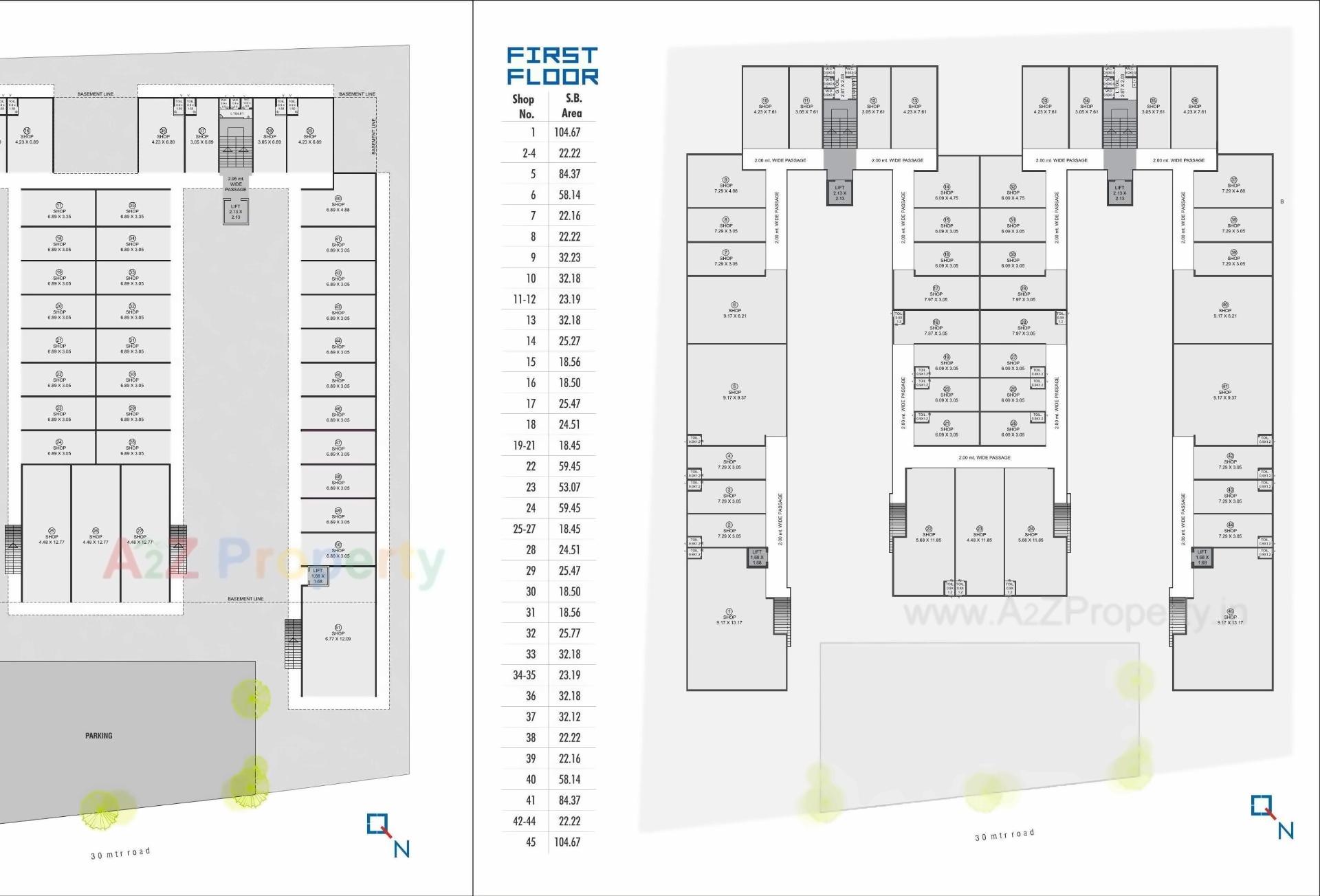 Layout of real estate project S9 Square located at Vadodara, Vadodara, Gujarat