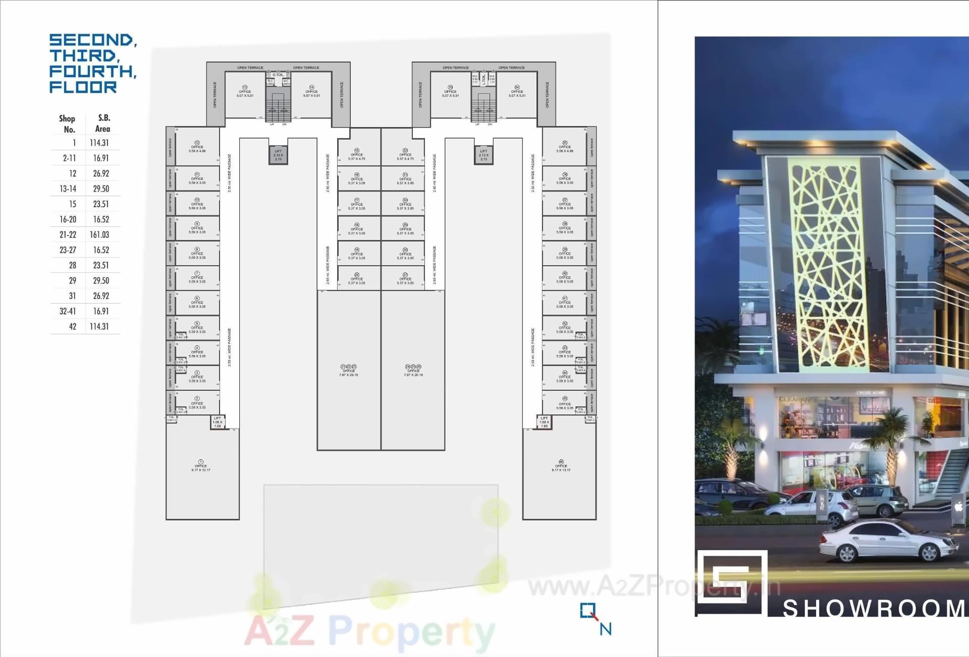 Layout of real estate project S9 Square located at Vadodara, Vadodara, Gujarat