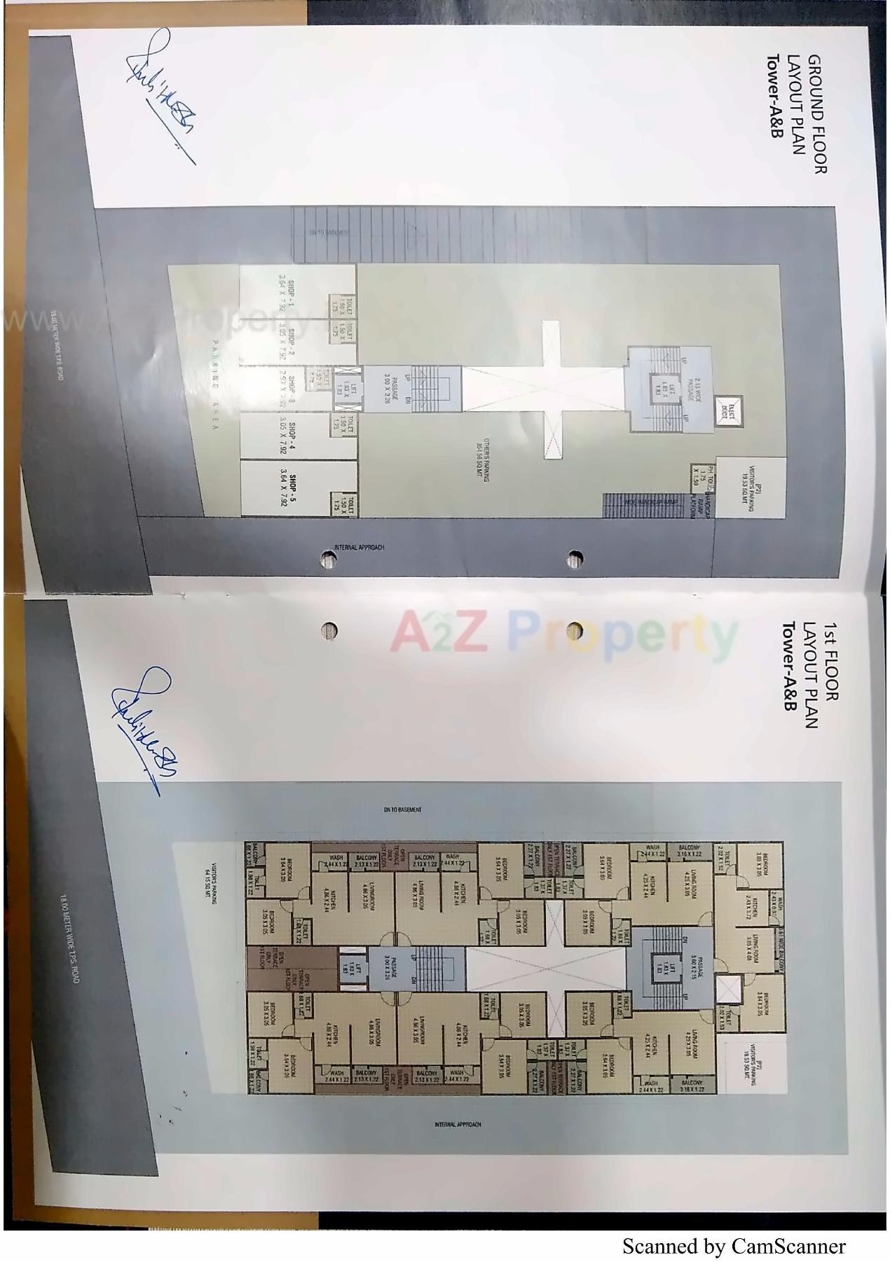 Layout of real estate project Saakar Bellezza located at Sevasi, Vadodara, Gujarat