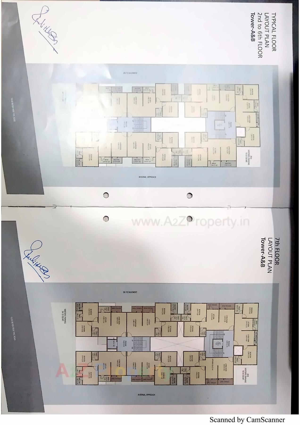 Layout of real estate project Saakar Bellezza located at Sevasi, Vadodara, Gujarat
