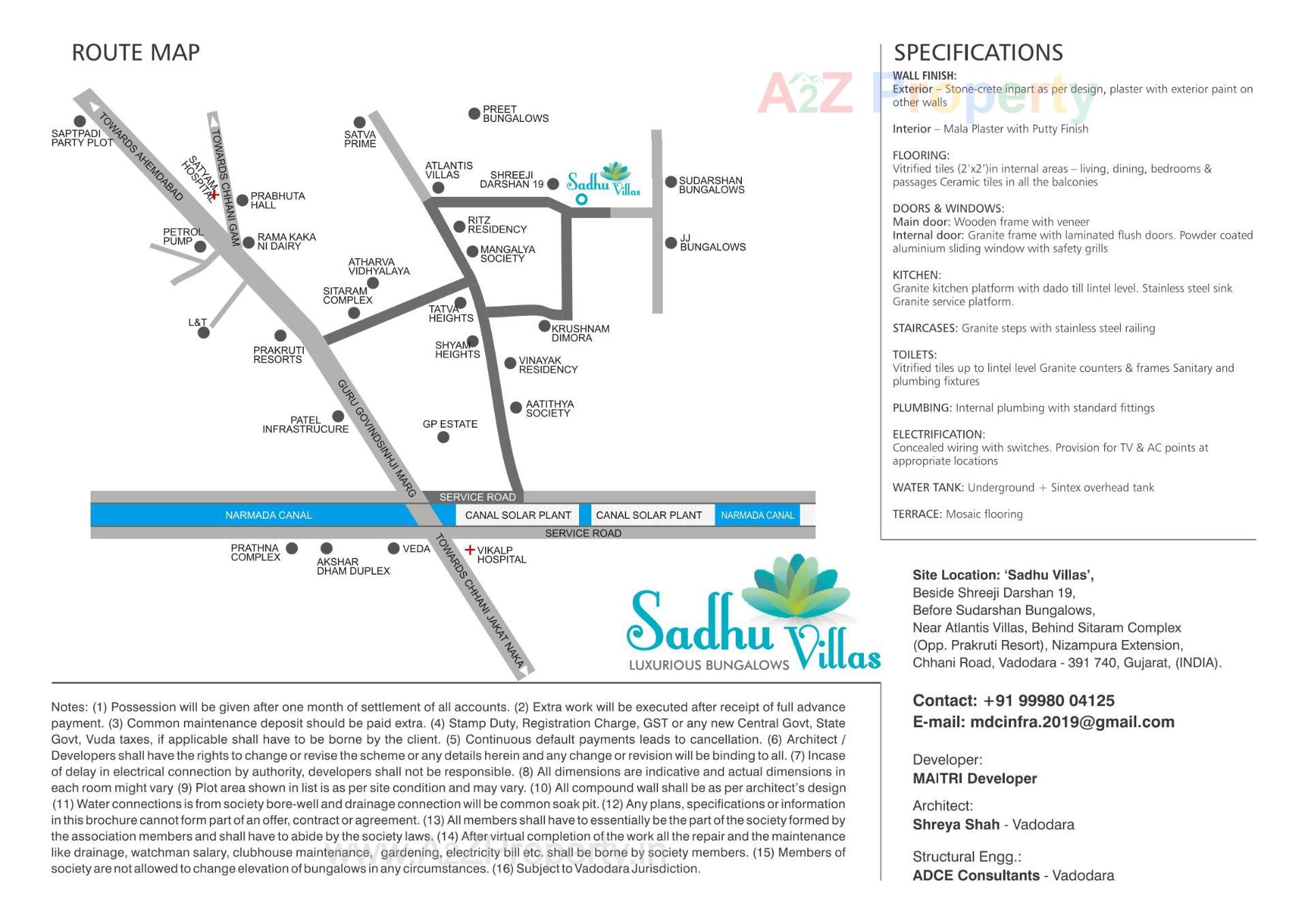  of real estate project Sadhu Villas located at Vadodara, Vadodara, Gujarat