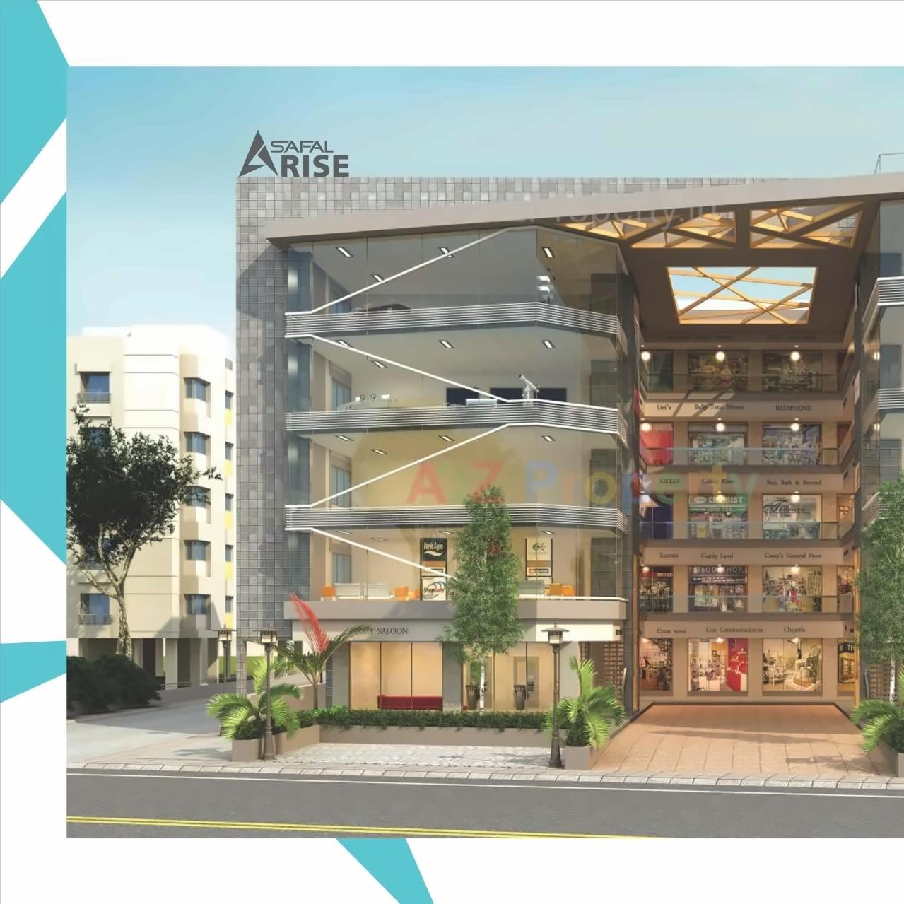 3D Elevation of real estate project Safal Arise located at Manjalpur, Vadodara, Gujarat