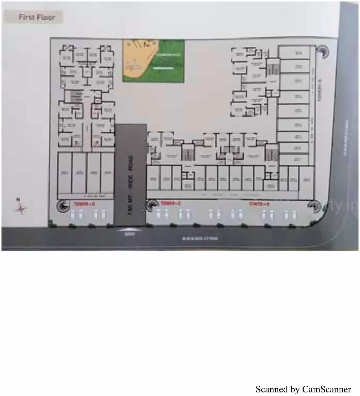 Layout of real estate project Safal Icon located at Vadsar, Vadodara, Gujarat