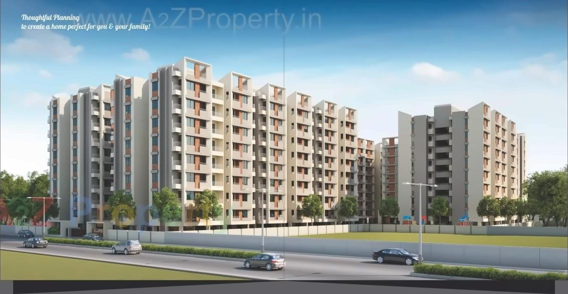 3D Elevation of real estate project Safal Iris located at Atladara, Vadodara, Gujarat