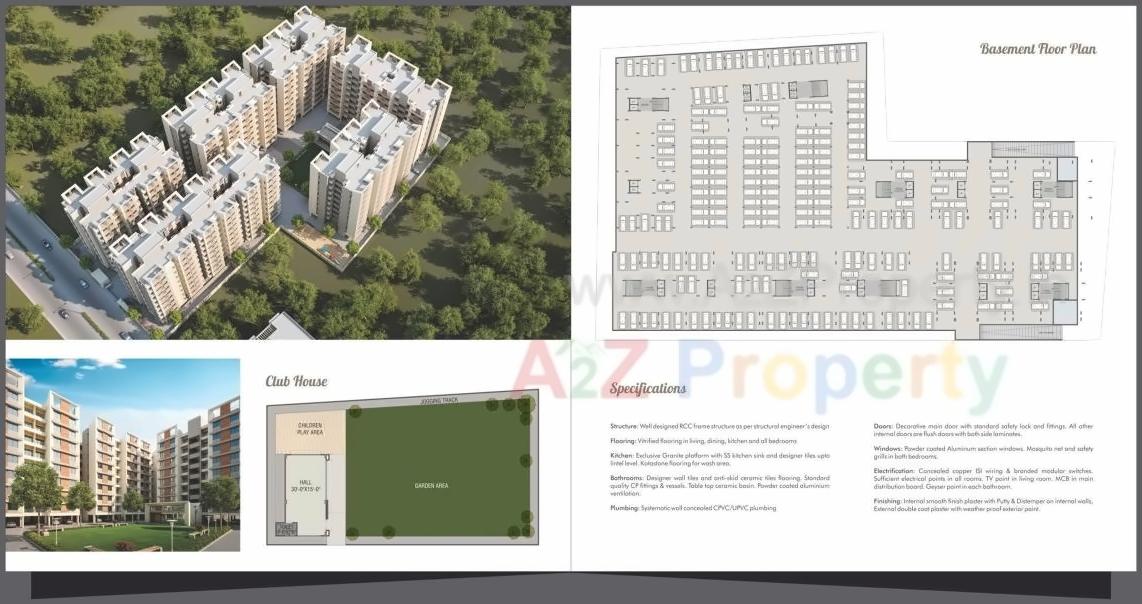 Layout of real estate project Safal Iris located at Atladara, Vadodara, Gujarat