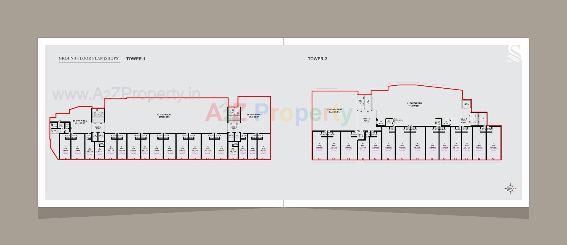 Layout of real estate project Safal Vihaan located at Danteshwar, Vadodara, Gujarat