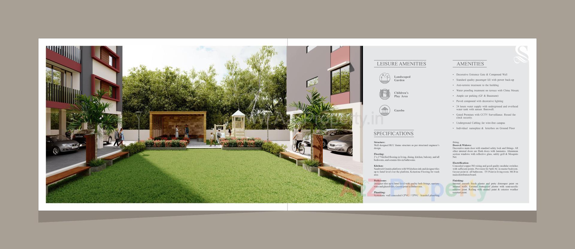 3D Elevation of real estate project Safal Vihaan located at Danteshwar, Vadodara, Gujarat