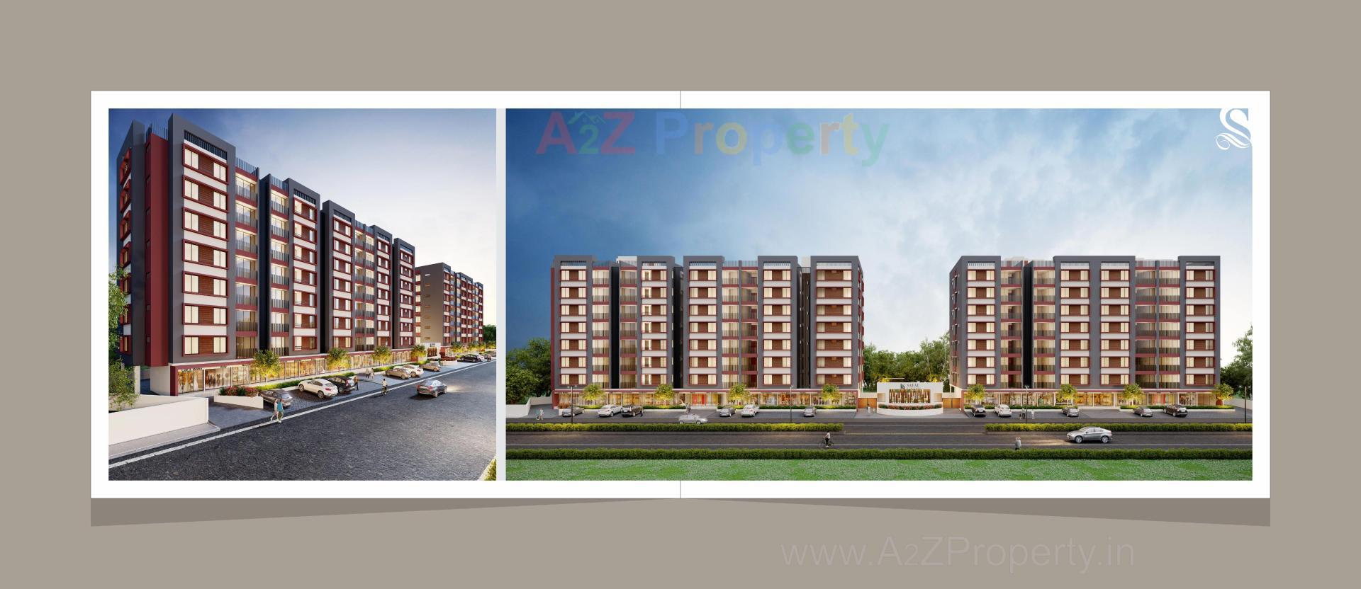 3D Elevation of real estate project Safal Vihaan located at Danteshwar, Vadodara, Gujarat