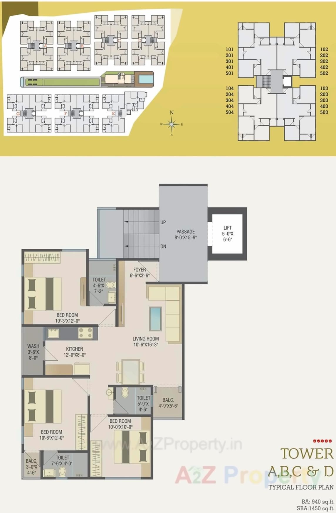Layout of real estate project Safalaya Bliss located at Kalali, Vadodara, Gujarat