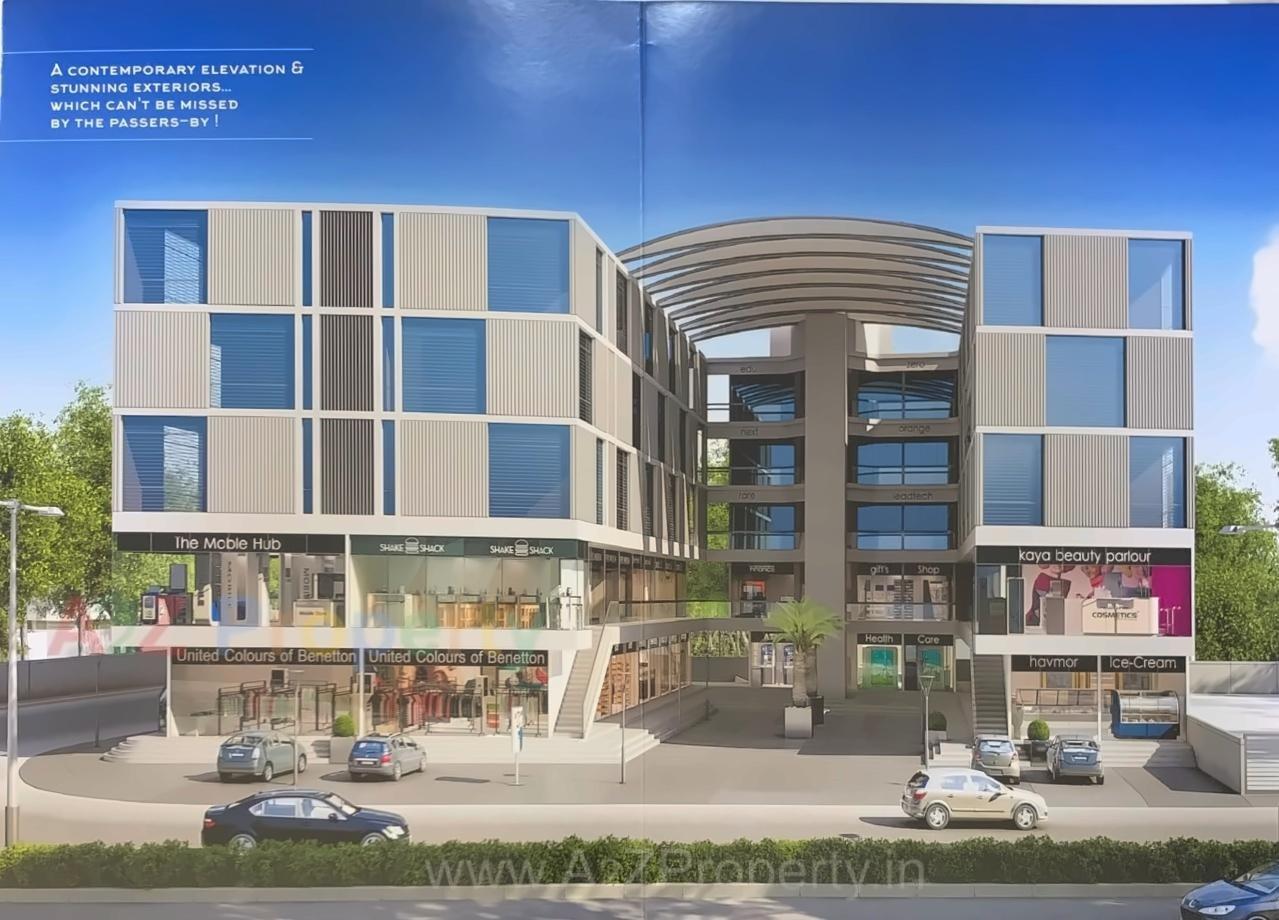 3D Elevation of real estate project Safalya Arcade located at Kapurai, Vadodara, Gujarat