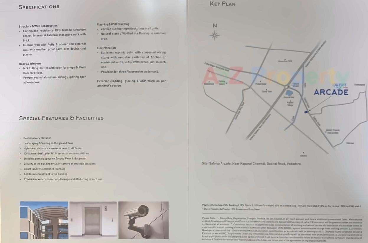  of real estate project Safalya Arcade located at Kapurai, Vadodara, Gujarat