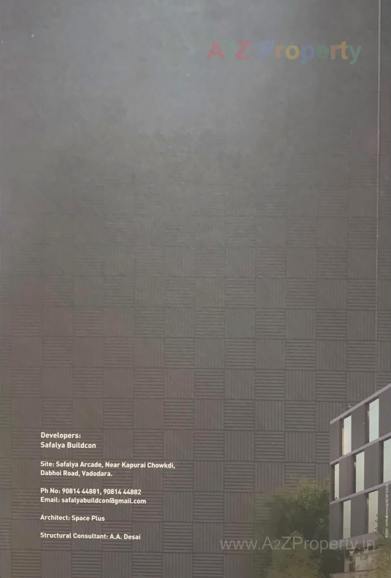 3D Elevation of real estate project Safalya Arcade located at Kapurai, Vadodara, Gujarat