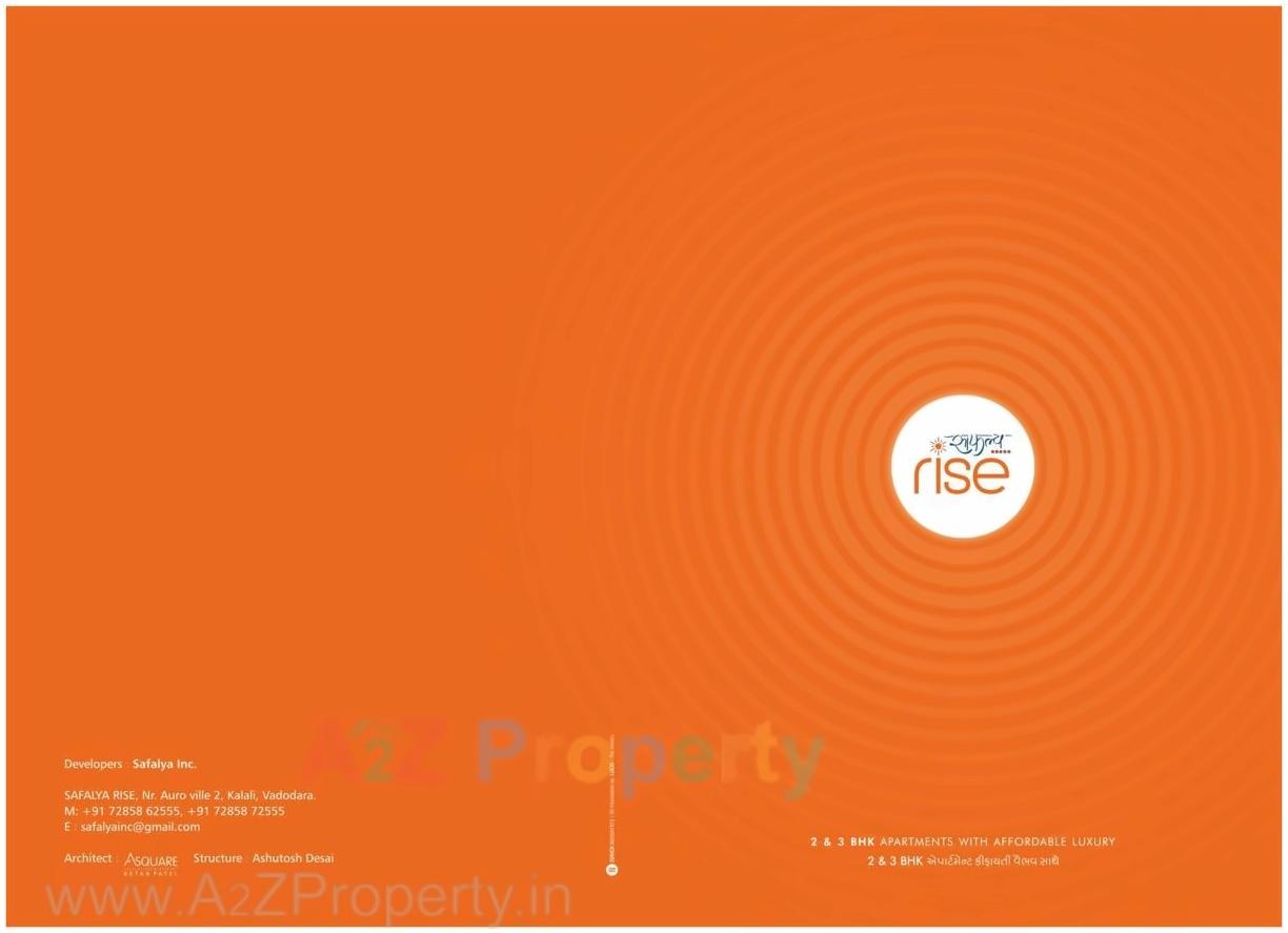  of real estate project Safalya Rise located at Kalali, Vadodara, Gujarat