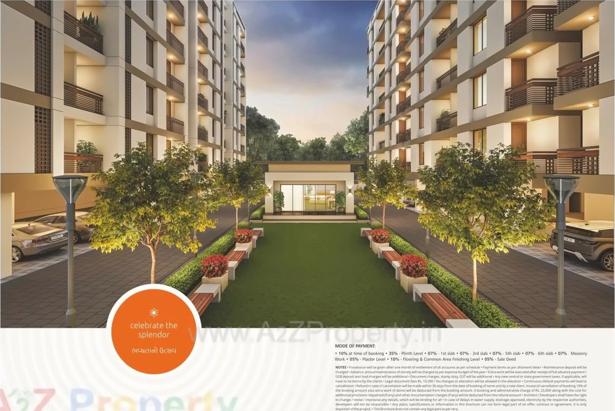 3D Elevation of real estate project Safalya Rise located at Kalali, Vadodara, Gujarat