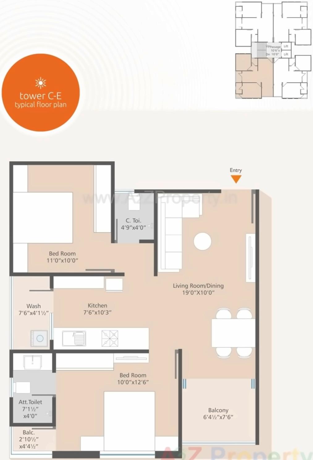 Layout of real estate project Safalya Rise located at Kalali, Vadodara, Gujarat