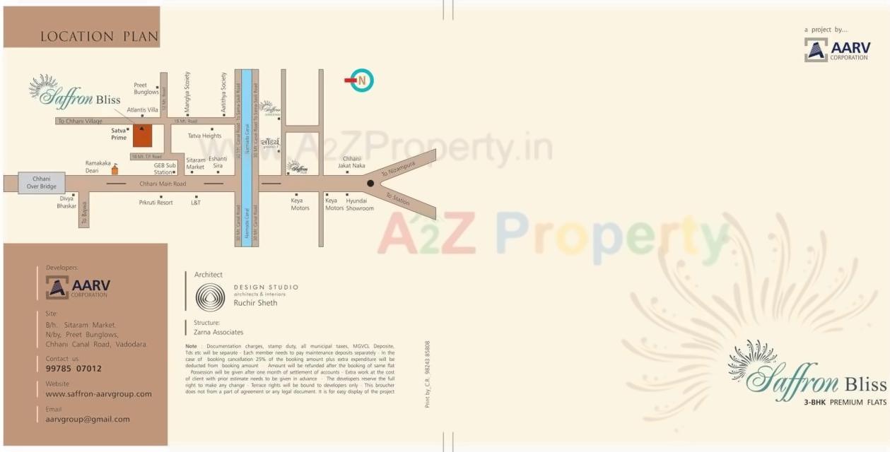  of real estate project Saffron Bliss located at Chhani, Vadodara, Gujarat