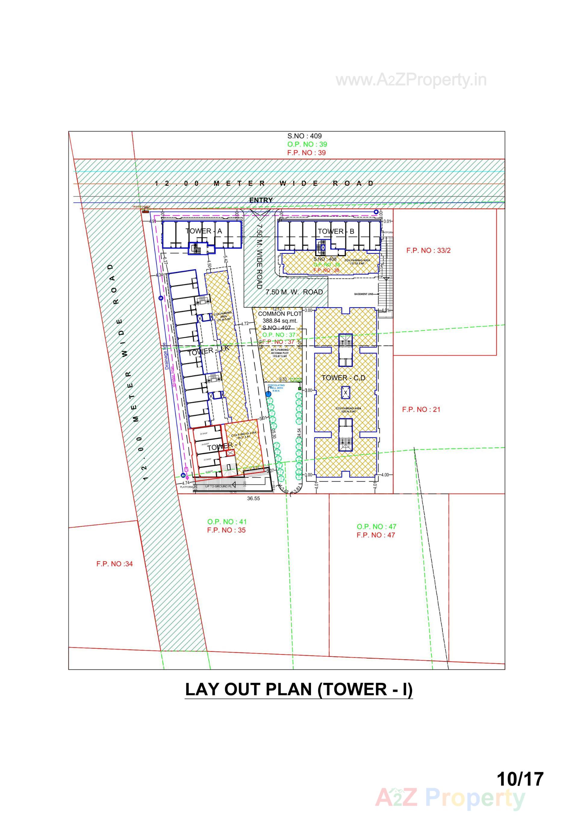 Layout of real estate project Sahaj Florencia located at Jambuva, Vadodara, Gujarat