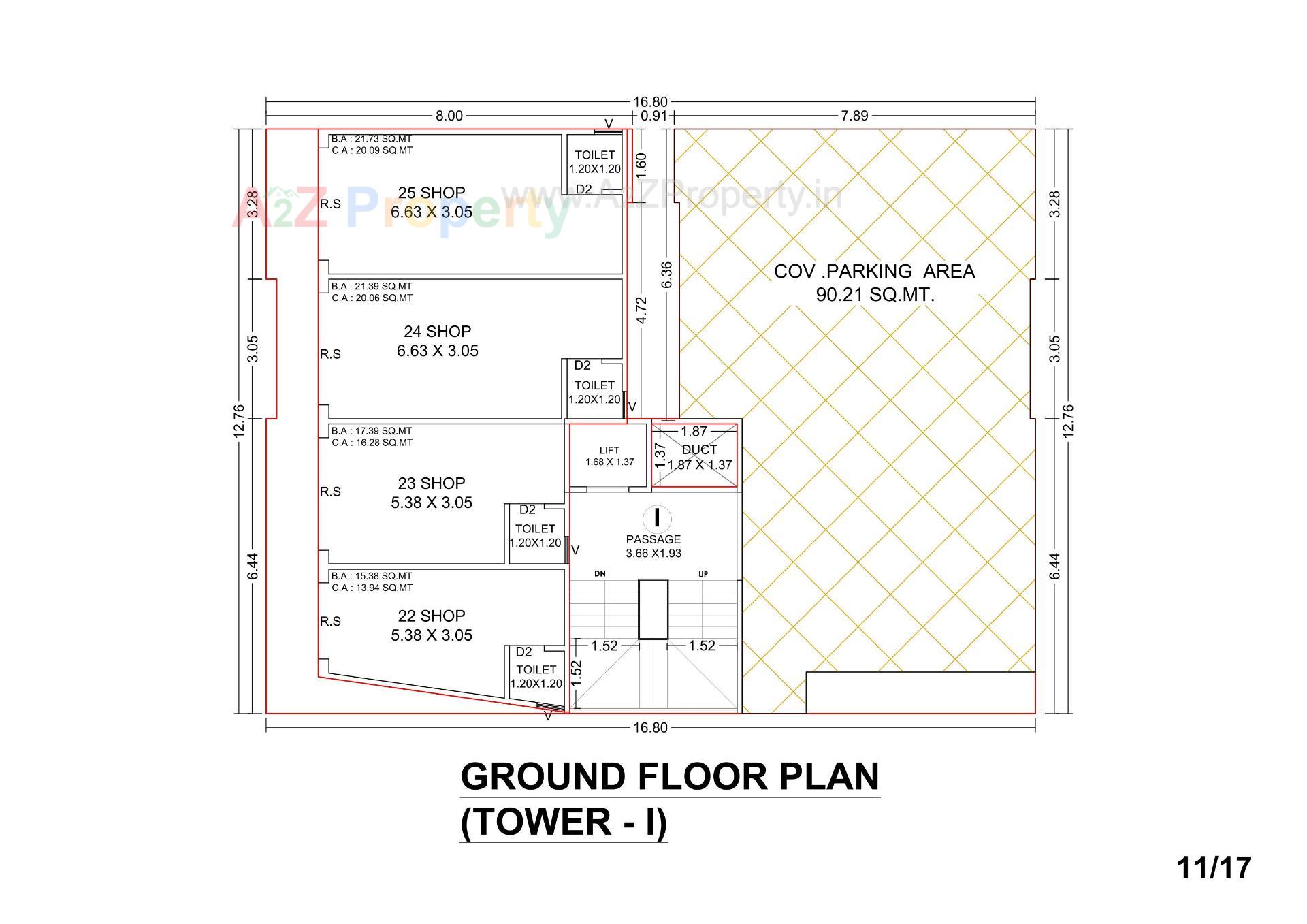 Layout of real estate project Sahaj Florencia located at Jambuva, Vadodara, Gujarat