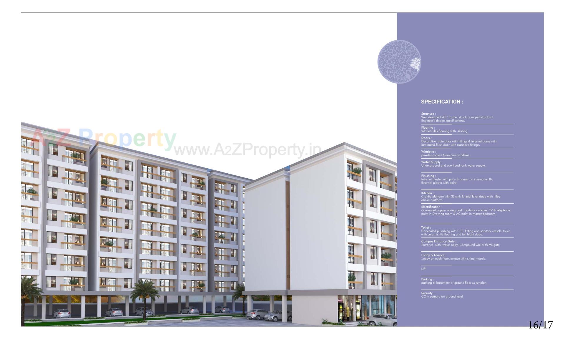 3D Elevation of real estate project Sahaj Florencia located at Jambuva, Vadodara, Gujarat