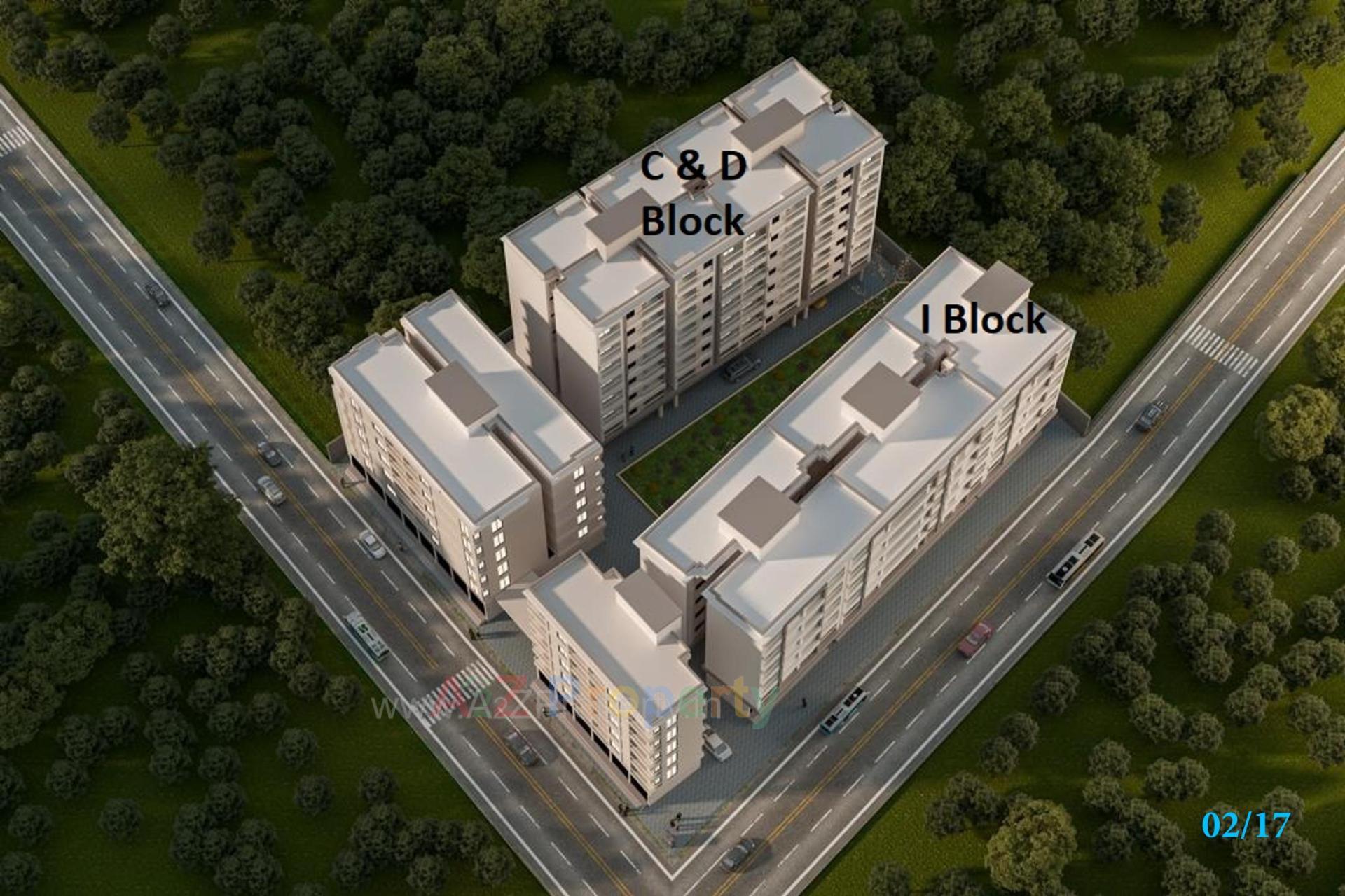 3D Elevation of real estate project Sahaj Florencia located at Jambuva, Vadodara, Gujarat