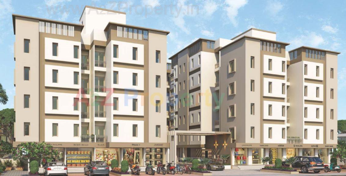 3D Elevation of real estate project Sahaj Sanidhya located at Vemali, Vadodara, Gujarat