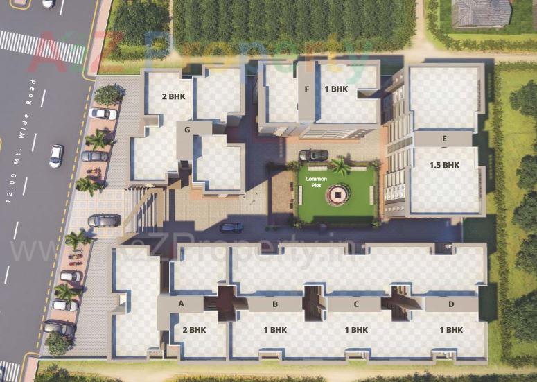 3D Elevation of real estate project Sahaj Sanidhya located at Vemali, Vadodara, Gujarat