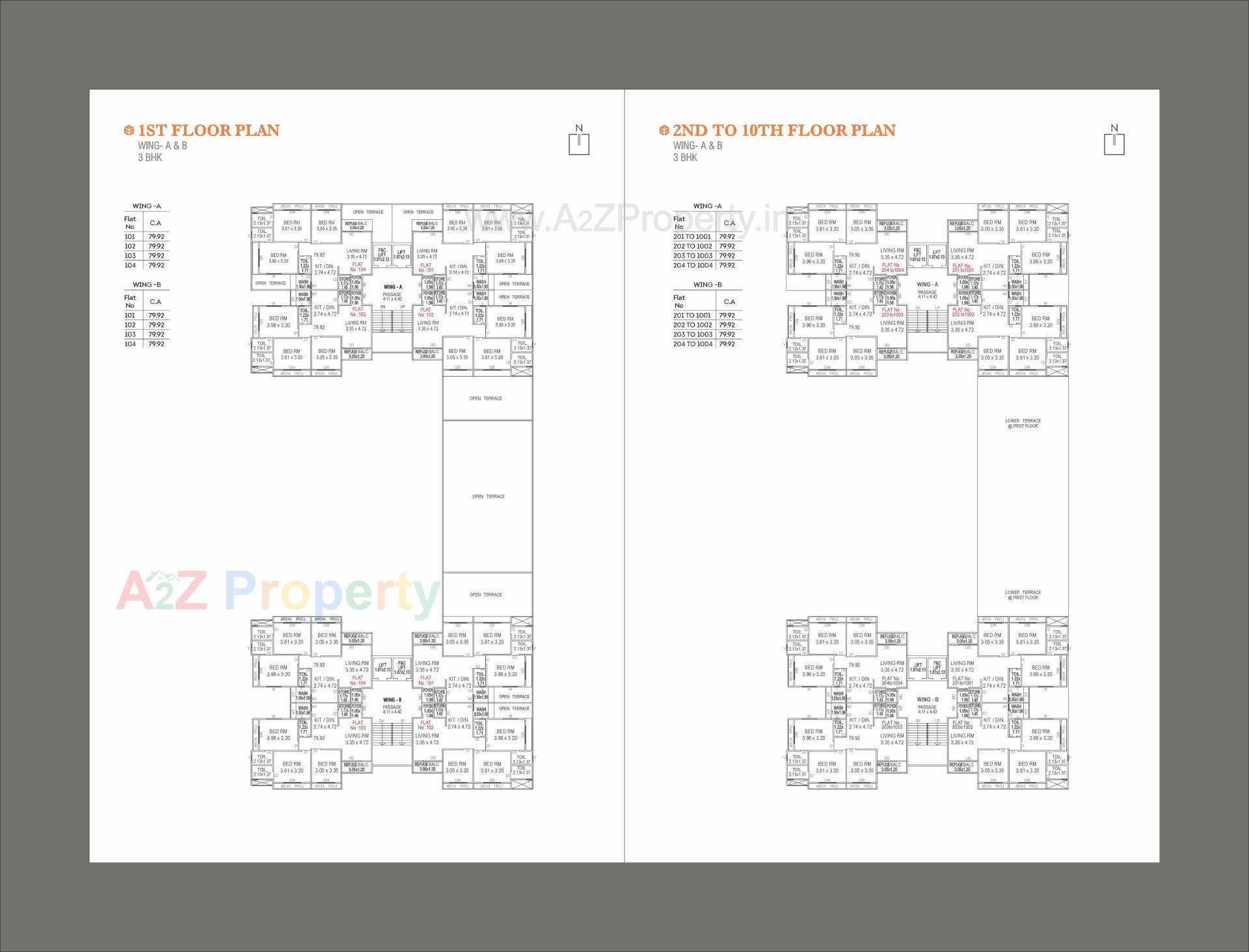 Layout of real estate project Sahajanand Elegance located at Atladra, Vadodara, Gujarat