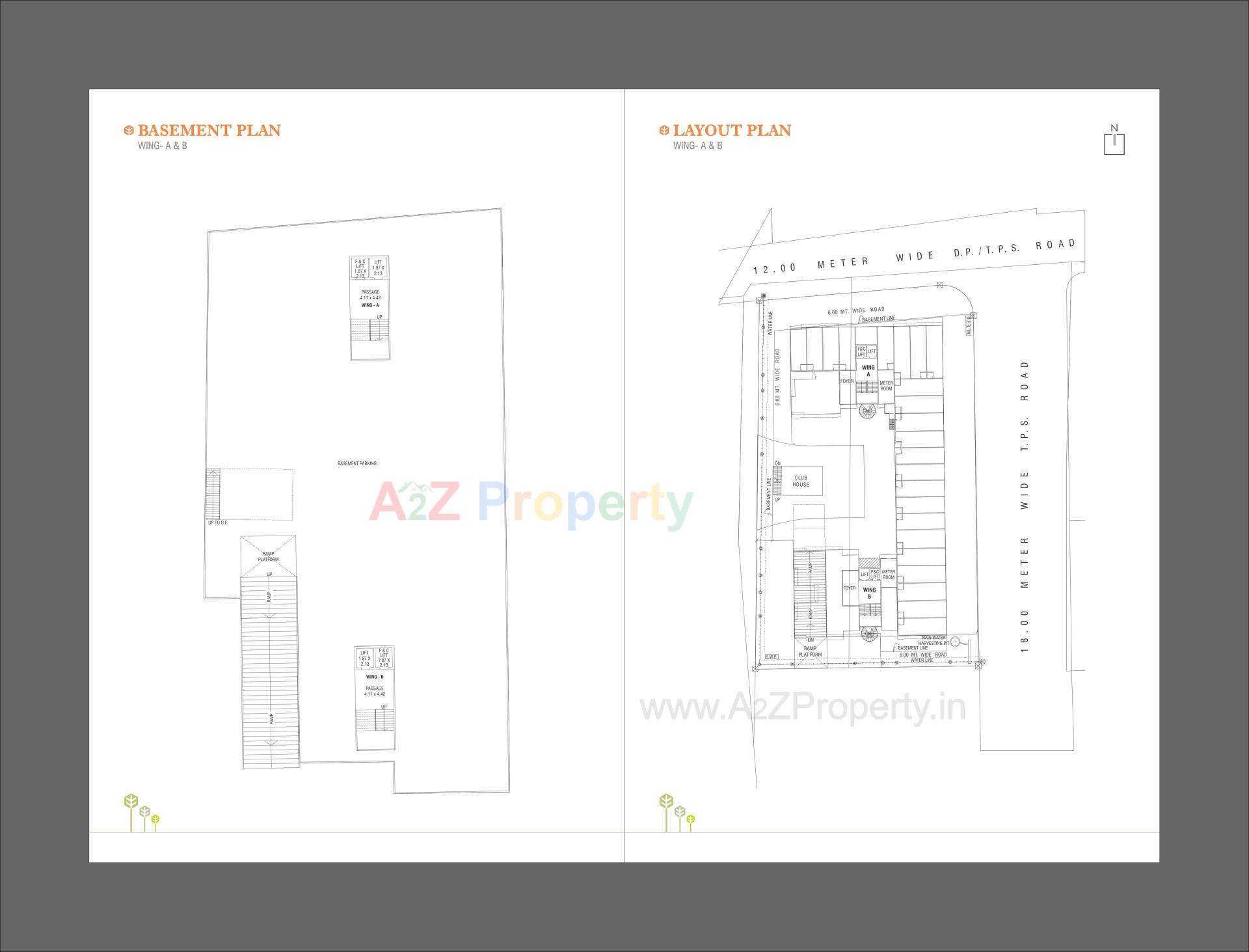 Layout of real estate project Sahajanand Elegance located at Atladra, Vadodara, Gujarat