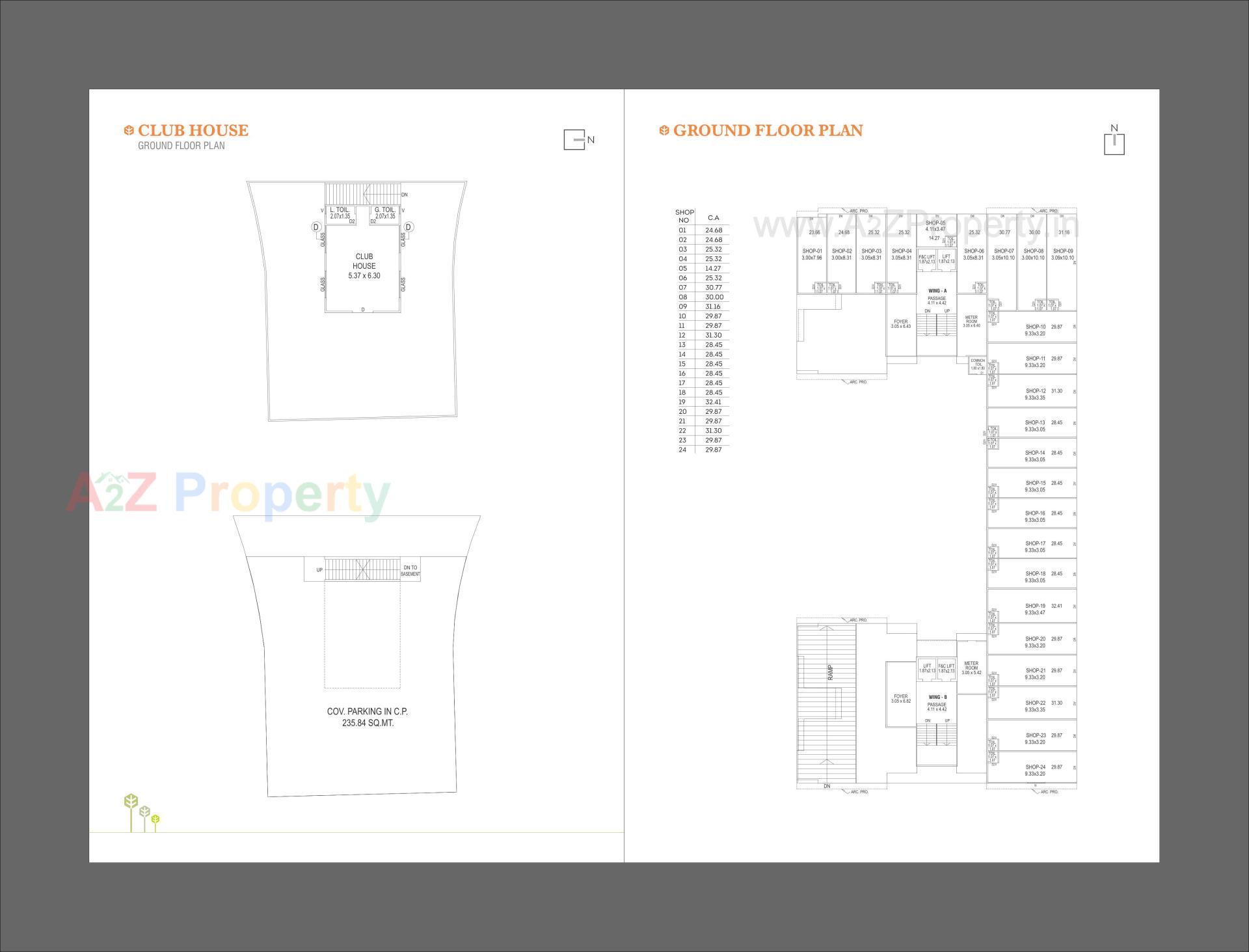 Layout of real estate project Sahajanand Elegance located at Atladra, Vadodara, Gujarat