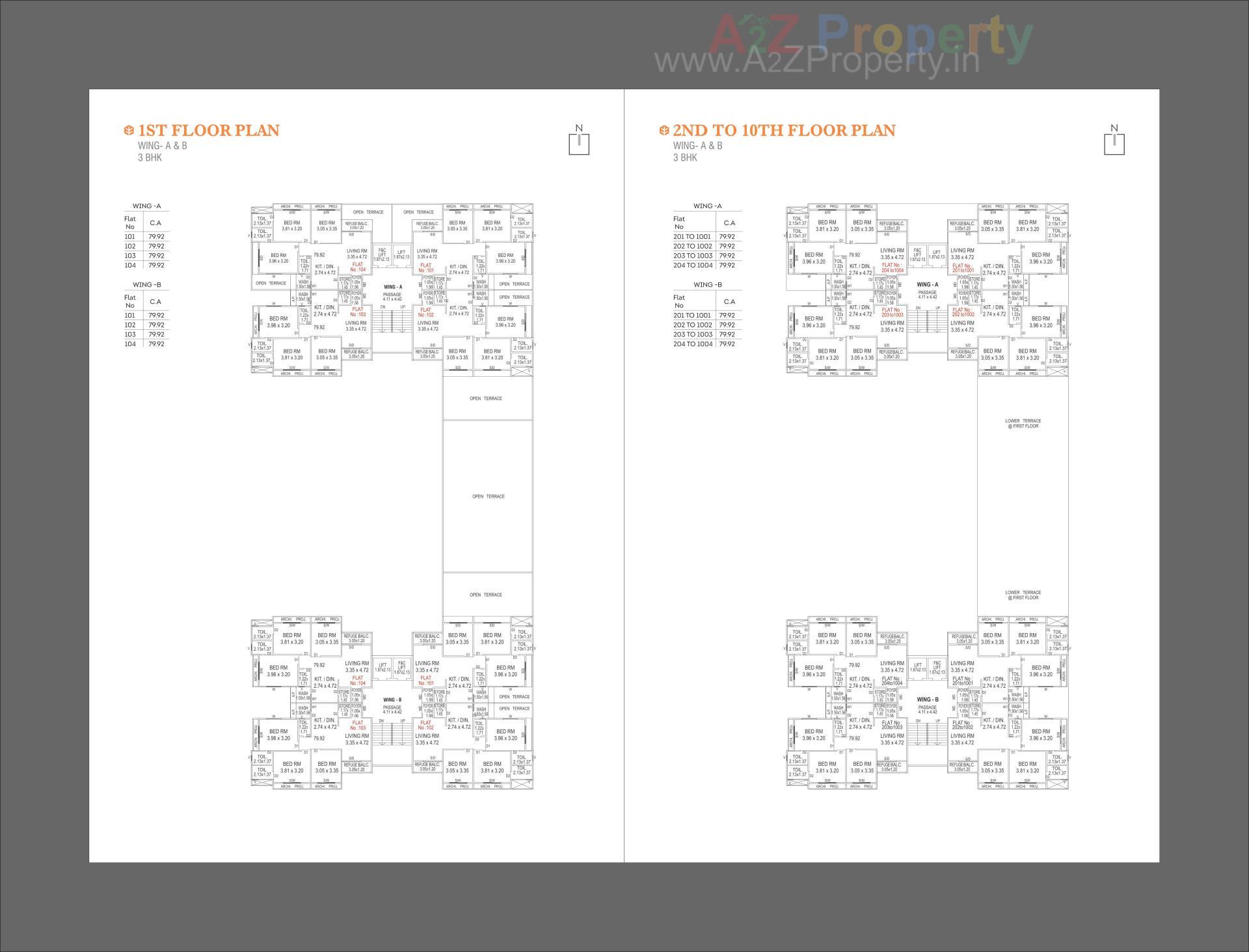 Layout of real estate project Sahajanand Elegance located at Atladra, Vadodara, Gujarat