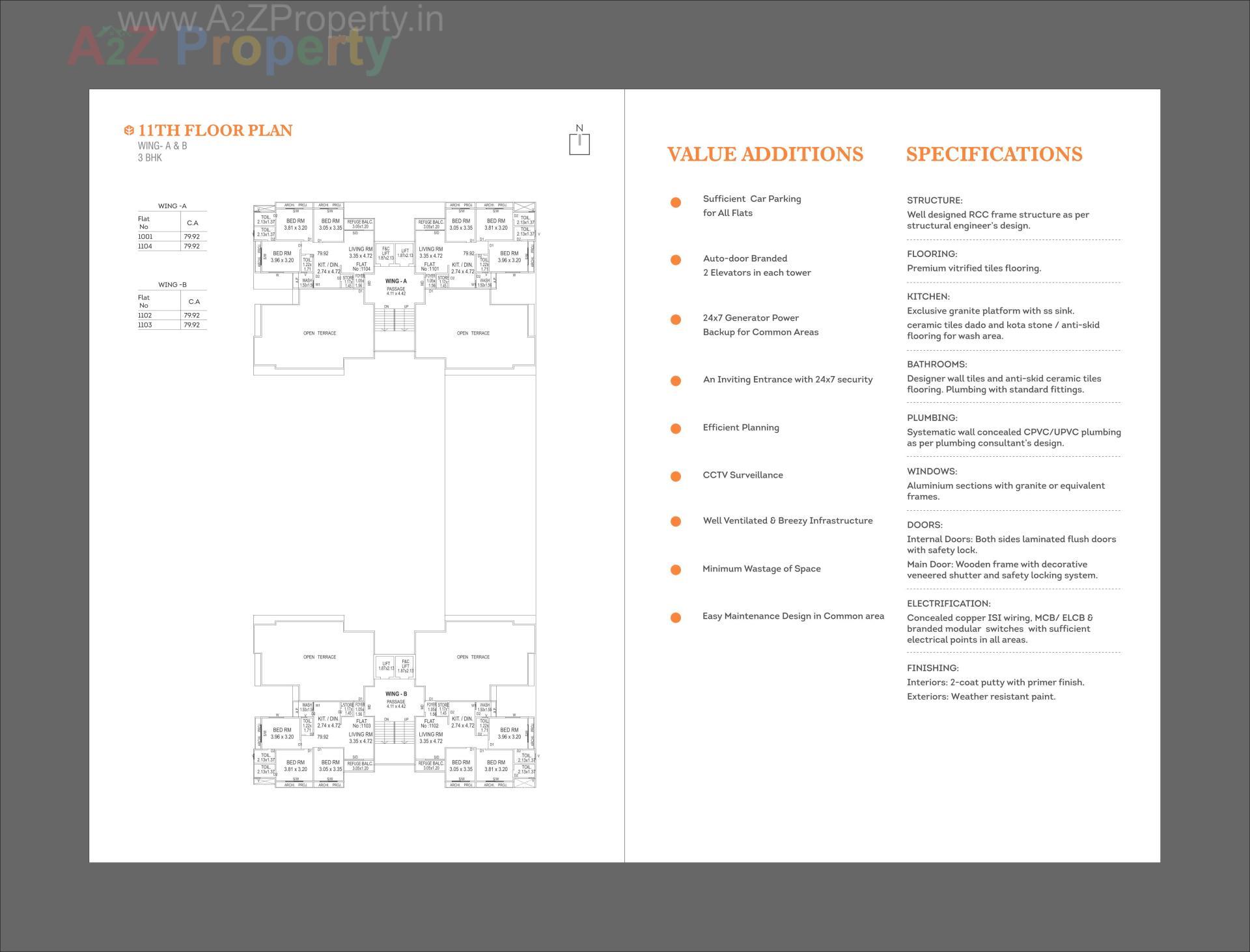  of real estate project Sahajanand Elegance located at Atladra, Vadodara, Gujarat