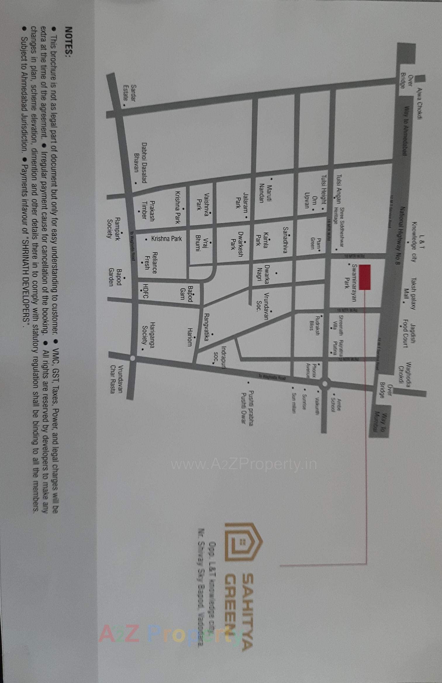  of real estate project Sahitya Green located at Bapod, Vadodara, Gujarat