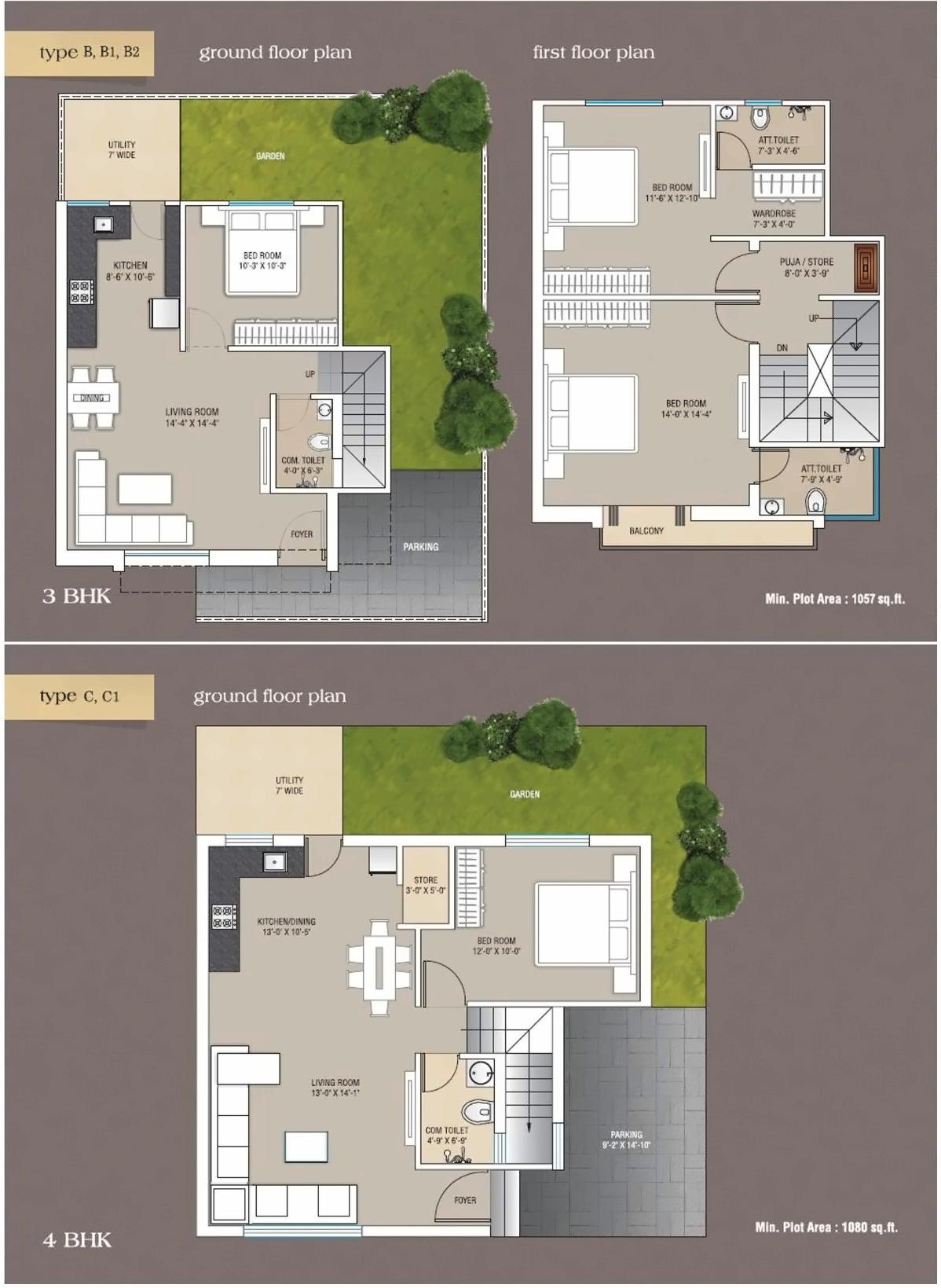 Layout of real estate project Sahjanand Duplex located at Kalali, Vadodara, Gujarat