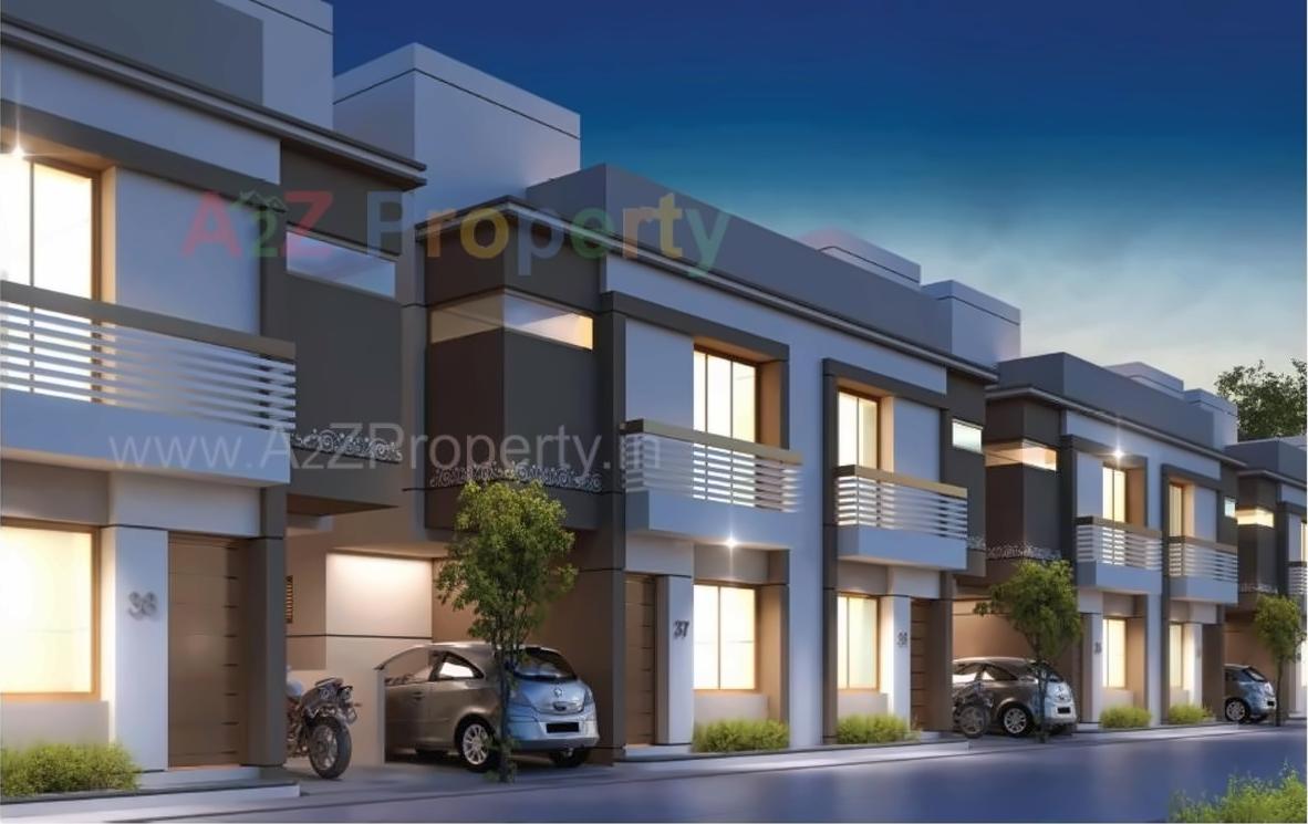 3D Elevation of real estate project Sahjanand Duplex located at Kalali, Vadodara, Gujarat