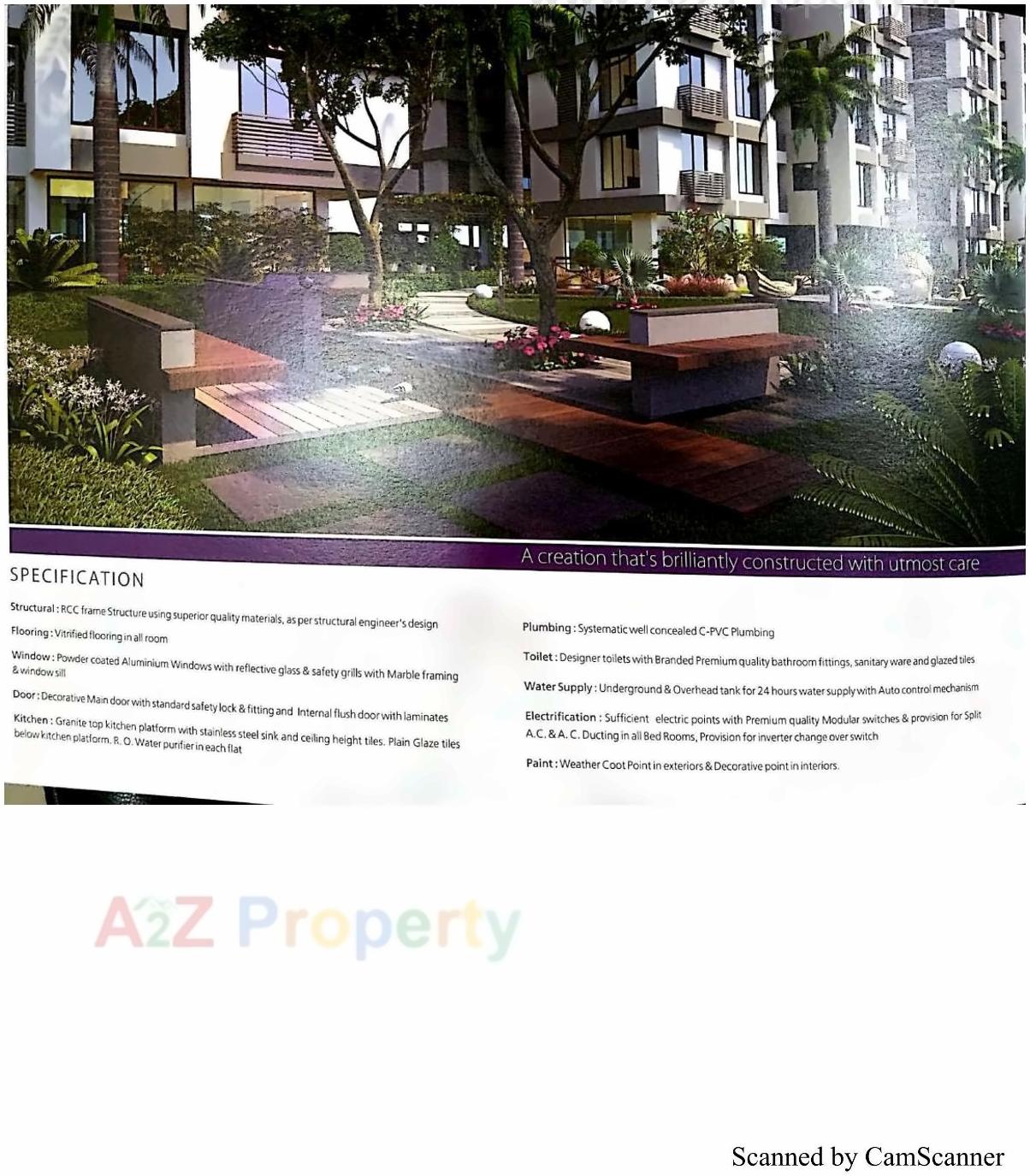 3D Elevation of real estate project Sahjanand Iris located at Manjalpur, Vadodara, Gujarat