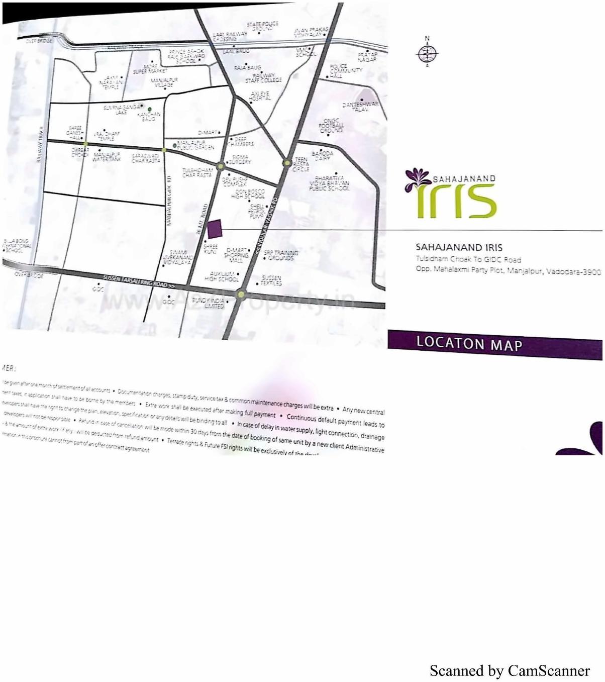  of real estate project Sahjanand Iris located at Manjalpur, Vadodara, Gujarat