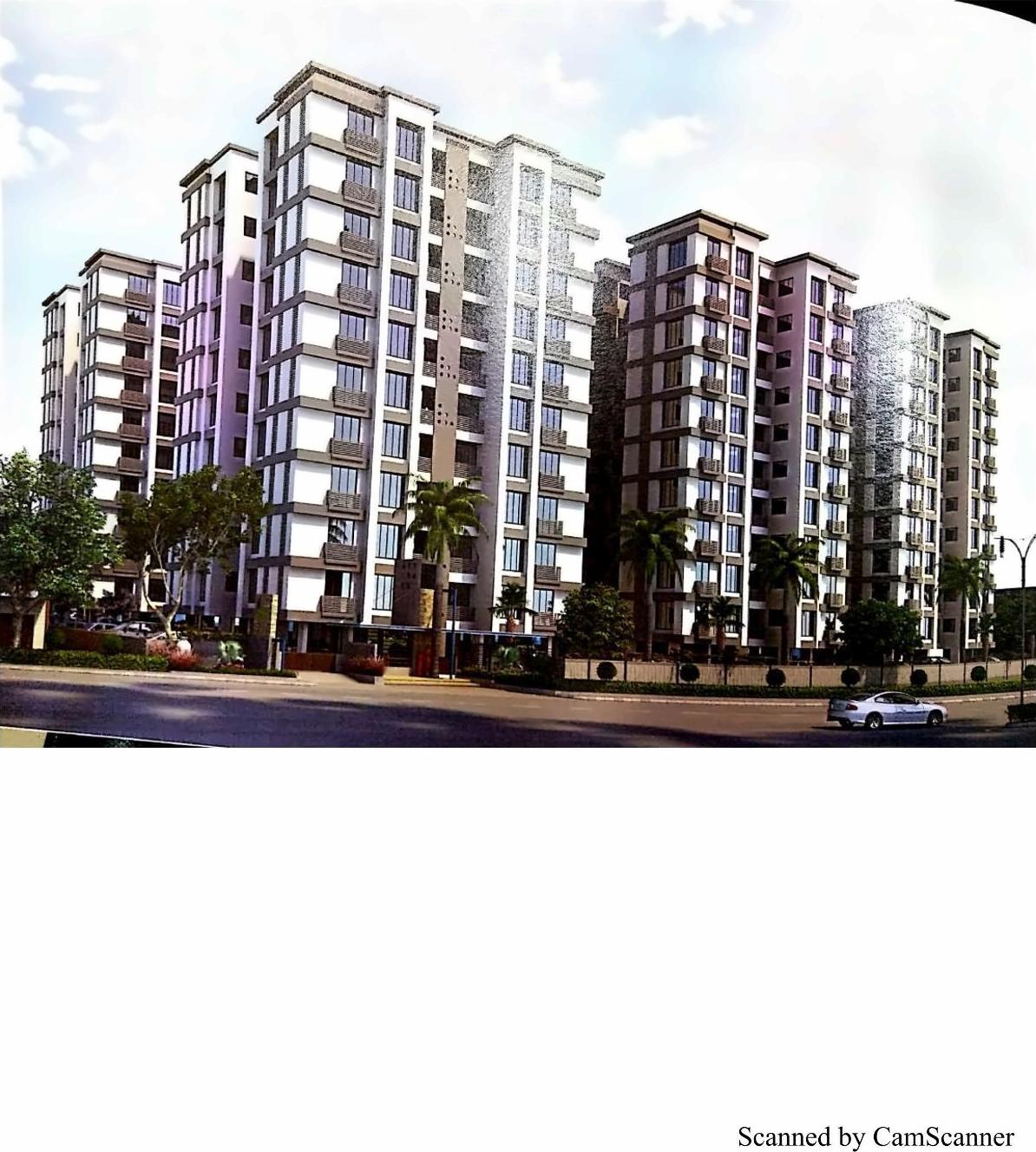 3D Elevation of real estate project Sahjanand Iris located at Manjalpur, Vadodara, Gujarat