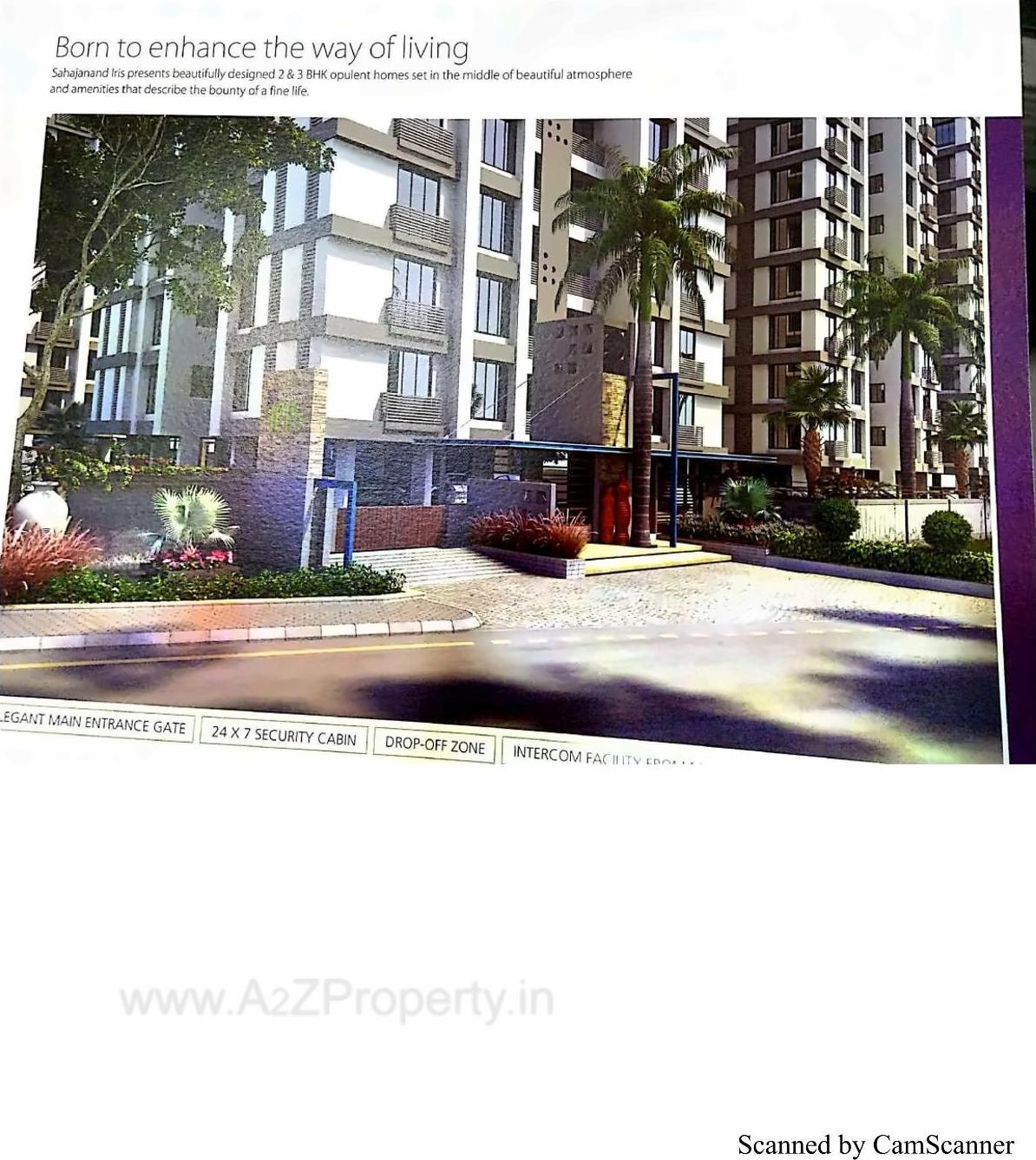 3D Elevation of real estate project Sahjanand Iris located at Manjalpur, Vadodara, Gujarat