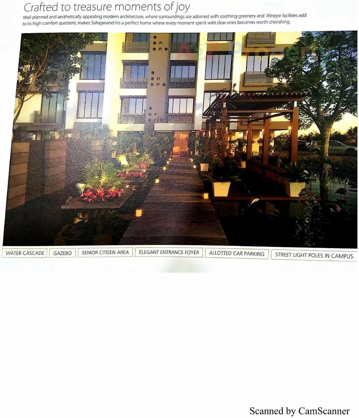 3D Elevation of real estate project Sahjanand Iris located at Manjalpur, Vadodara, Gujarat